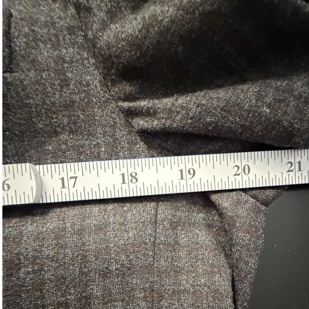 Z Zegna 54R 44R Gray Micro Check Blazer Italian Wool Blend Cut Tag Drop 8 - Picture 5 of 14